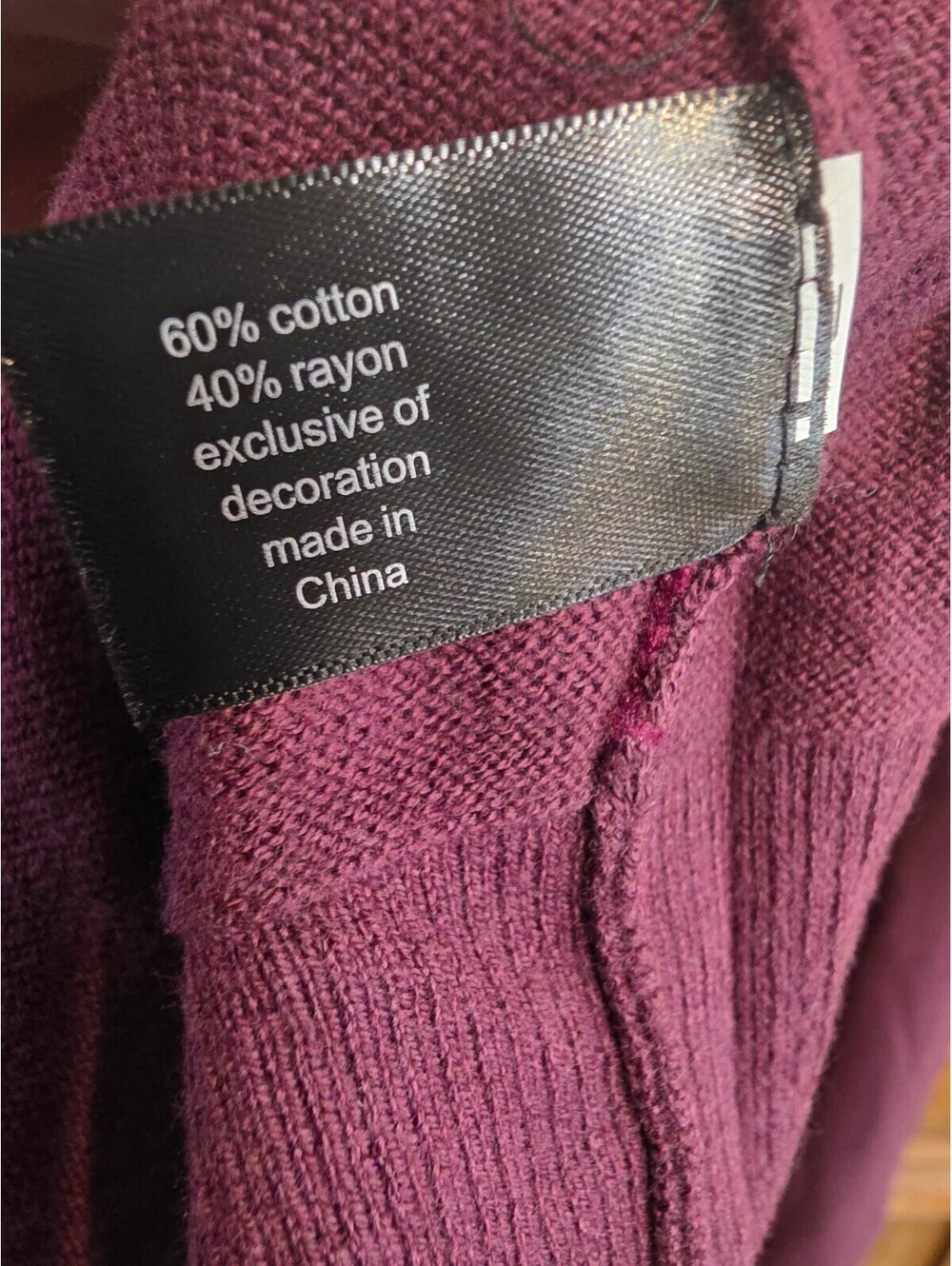 Lane Bryant Plum Lace Yoke Cardigan, Women's 18/20, NWT - Picture 5 of 5